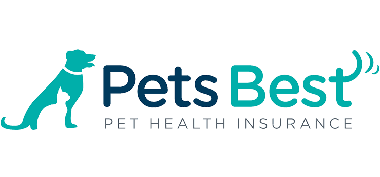 Logo of Pets Best Pet Health Insurance featuring a teal dog silhouette.
