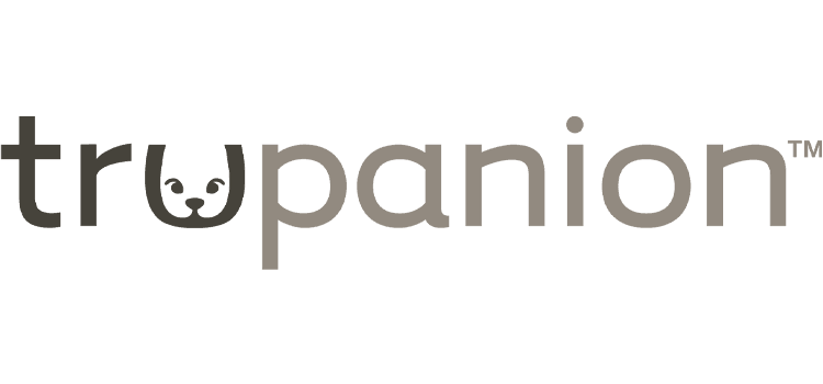 Logo of Trupanion featuring a stylized dog face integrated into the text.